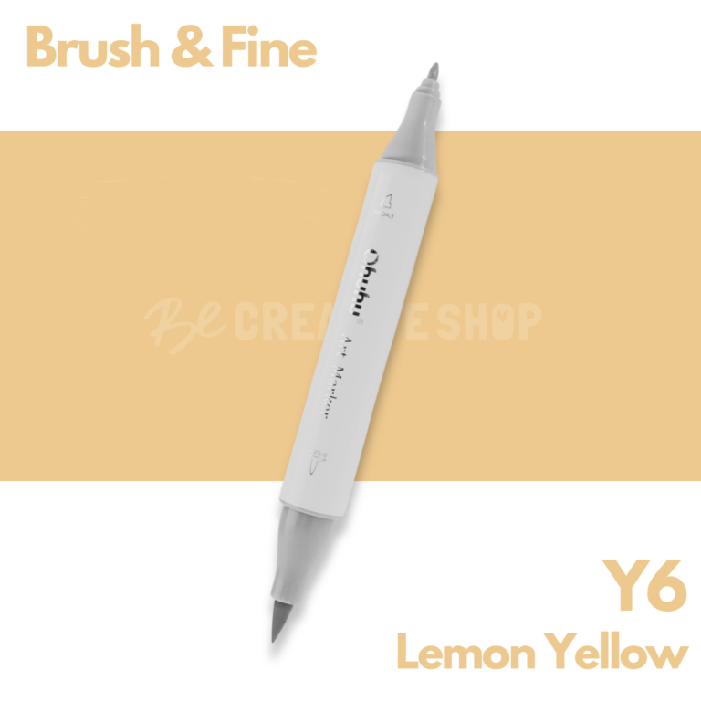 Ohuhu Alcohol based Art marker Brush & Fine - Y6 Lemon Yellow