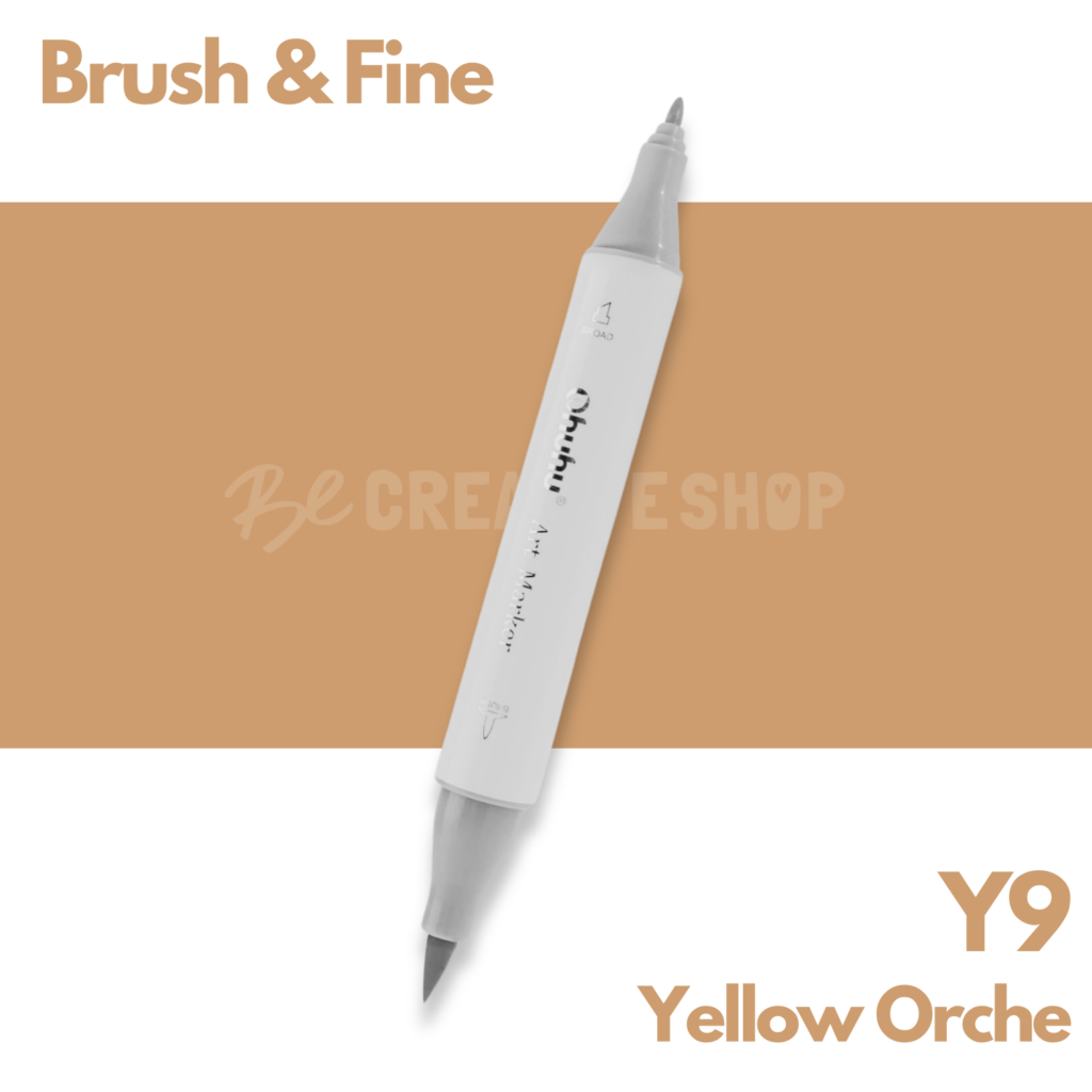 Ohuhu Alcohol based Art marker Brush & Fine - Y9 Yellow Orche