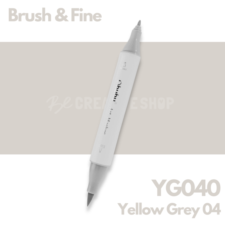 Ohuhu Alcohol based Art marker Brush & Fine - YG040 Yellow Grey 04