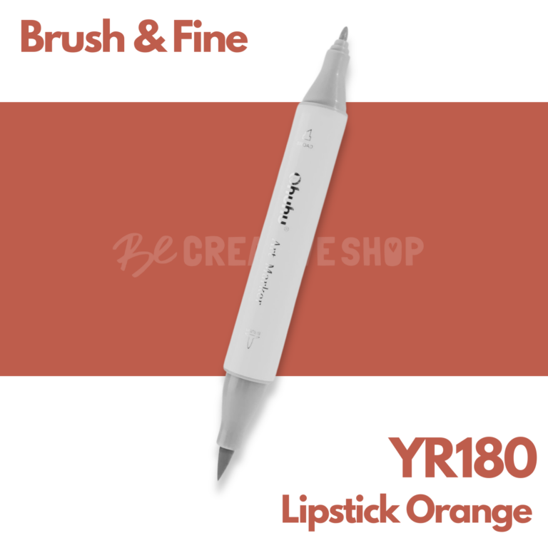 Ohuhu Alcohol based Art marker Brush & Fine - YR180 Lipstick Orange