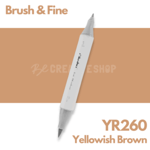 Ohuhu Alcohol based Art marker Brush & Fine - YR260 Yellowish Brown