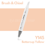 Ohuhu Alcohol based Art marker Brush & chisel - Y145 Bettercup Yellow
