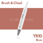 Ohuhu Alcohol based Art marker Brush & chisel - YR10 Brun