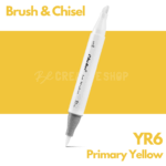Ohuhu Alcohol based Art marker Brush & chisel - YR6 Primary Yellow