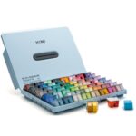 HIMI Gouache - set van 112 kleuren 12g - Twin split cups - Ice Blue - Afbeelding 2