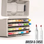 HIMI-CC Alcohol based Art markers Brush & chisel - set van 32 kleuren