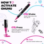 Ohuhu Kakaako Dual Nib Acrylic Marker Pens - set van 30 in etui - Afbeelding 4