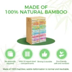 Ohuhu Bamboo Marker Organizer - voor 224 markers (zonder markers) - Afbeelding 4