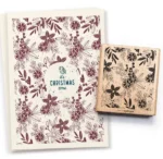Cats on Appletrees - Houten stempel - 60x70mm - Christmas Pattern