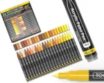 TOOLI-ART Acrylmarker Pro Color XF 0.7mm set van 22 - Geel & Bruin tinten
