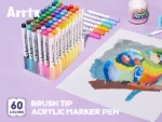 Arrtx Acrylmarkers Paint Brush Tip Markers - 60 lichte kleuren (60B) - Afbeelding 9