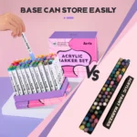 Arrtx Acrylmarkers Paint Brush Tip Markers - 60 lichte kleuren (60B) - Afbeelding 5