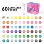 Arrtx Acrylmarkers Paint Brush Tip Markers - 60 lichte kleuren (60B) - Afbeelding 13