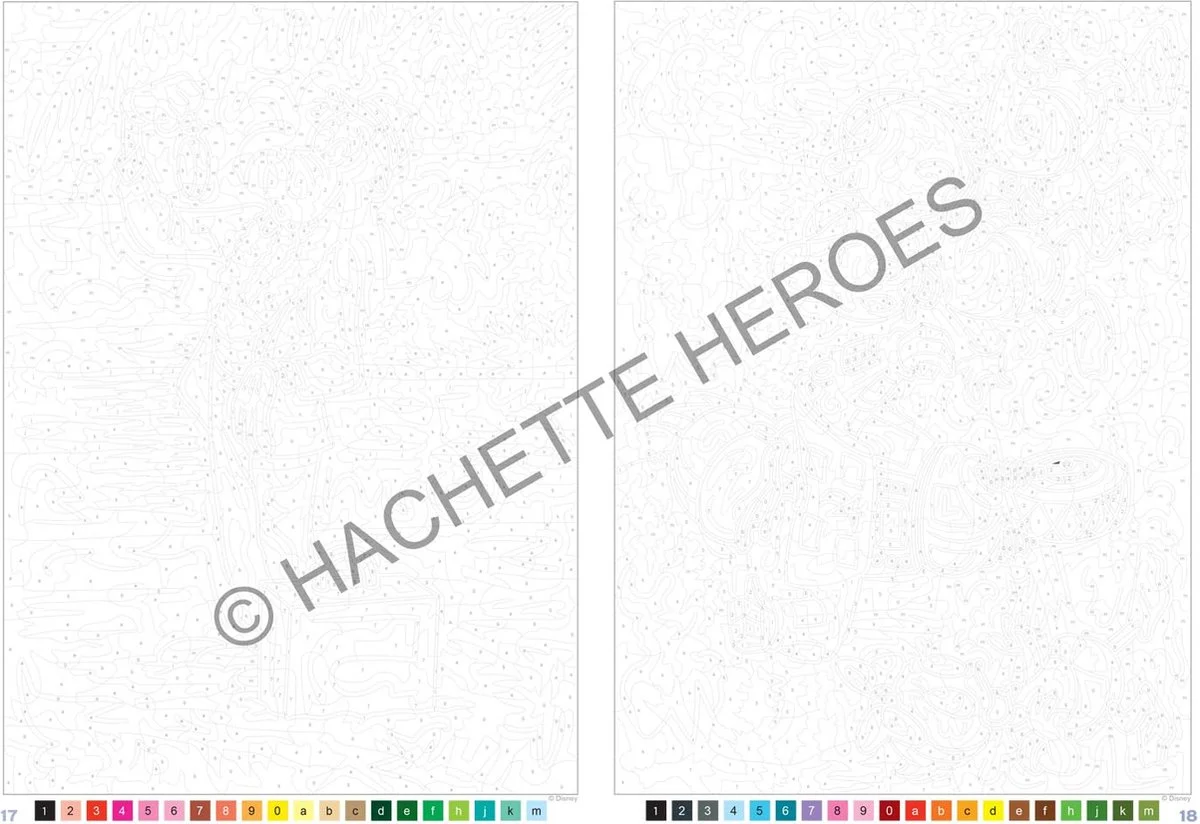 1200x824 Kleuren op nummer Coloriages mystères Disney - Best of Nature - Afbeelding 2