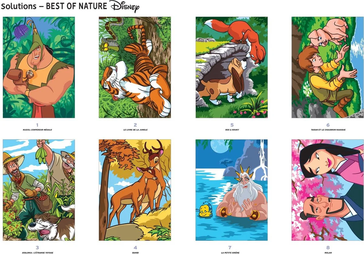 1200x839 Kleuren op nummer Coloriages mystères Disney - Best of Nature - Afbeelding 3