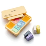 HIMI - Gouache Metallic - set van 12 kleuren 12g - Twin split cups - Afbeelding 6