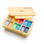 HIMI - Gouache Metallic - set van 12 kleuren 12g - Twin split cups - Afbeelding 8