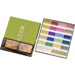 Kuretake Aquarelverf Gansai Tambi Watercolor set 24 metallic kleuren