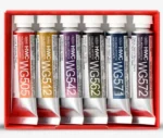 Holbein Artists Watercolor 5ml WG599 set van 6 tubes Granulating set Moon - Afbeelding 2