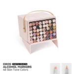 Arrtx OROS Alcohol based Art markers Brush & chisel โ set van 48 Skin Tone - Afbeelding 4