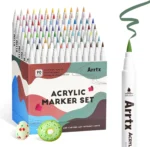 Arrtx Acrylmarkers Paint Brush Tip Markers - 90 kleuren (90A) - Afbeelding 3