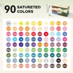 Arrtx Acrylmarkers Paint Brush Tip Markers - 90 kleuren (90A) - Afbeelding 10