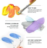 HIMI Twin Cup Jelly Acrylverf Set - 48 kleuren 12g - Afbeelding 9