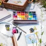 HIMI Twin Cup Jelly Acrylverf Set - 48 kleuren 12g - Afbeelding 5