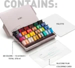 HIMI Twin Cup Jelly Acrylverf Set - 48 kleuren 12g - Afbeelding 7