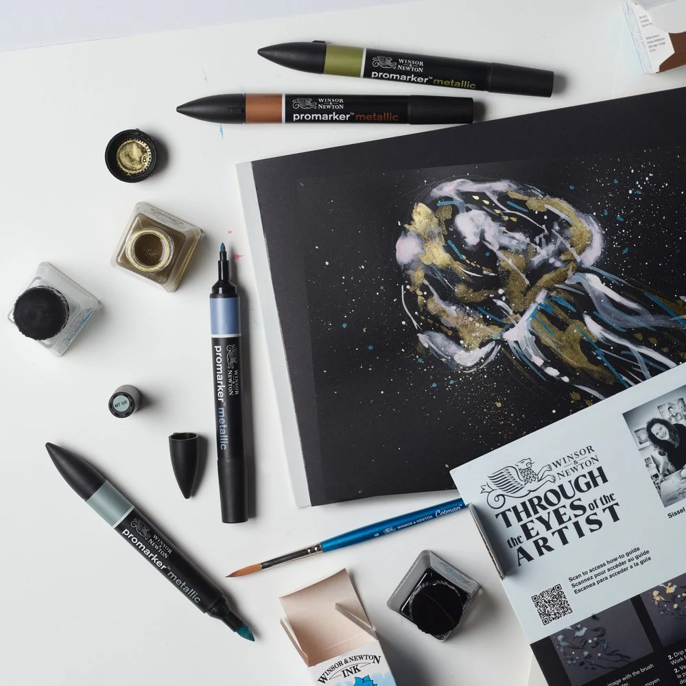 Winsor & Newton Mixed Media Metallic set | Be Creative Shop