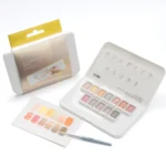 HIMI Metallic Parelmoer Aquarelverf set 12 kleuren + penseel - Gold