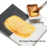 HIMI Metallic Parelmoer Aquarelverf set 12 kleuren + penseel - Gold - Afbeelding 3