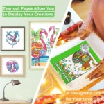 Ohuhu Double-Sided Bleedproof Coloring Book Mandala & Animals - Afbeelding 8