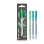 Sakura Gelly Roll Retractable Metallic Set van 3 Emerald Green Blue