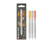Sakura Gelly Roll Retractable Metallic Set van 3 Silver Gold Copper