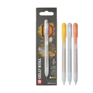 Sakura Gelly Roll Retractable Metallic Set van 3 Silver Gold Copper