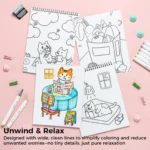 Ohuhu Double-Sided Bleedproof Coloring Books - set van 4 kleurboeken - Afbeelding 10