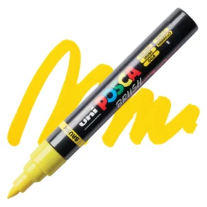Uni Posca Paint Marker PC-5BR Brush - Geel