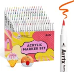 Arrtx Acrylmarkers Paint Brush Tip Markers - 120 kleuren (120A) - Afbeelding 2