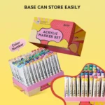 Arrtx Acrylmarkers Paint Brush Tip Markers - 120 kleuren (120A) - Afbeelding 6