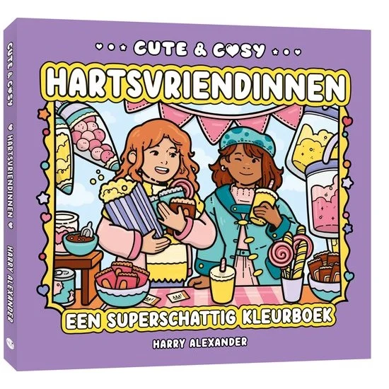 Kleurboek Cute & Cosy Hartsvriendinnen