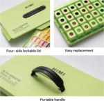 HIMI Gouache - set van 72 kleuren 12g - Twin split cups - Apple Green - Afbeelding 8