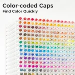 Ohuhu Oahu 40 kleuren Alcohol Art Markers Fine & Chisel - Afbeelding 10