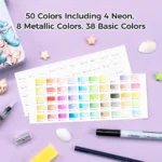 Ohuhu 50 kleuren Aquarelverf set - Afbeelding 6