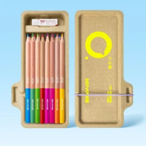 MIYA HIMI uitwisbare kleurpotloden - set van 24 + gum (Eco Edition)