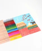 MIYA HIMI uitwisbare kleurpotloden - set van 24 + gum (Eco Edition) - Afbeelding 4