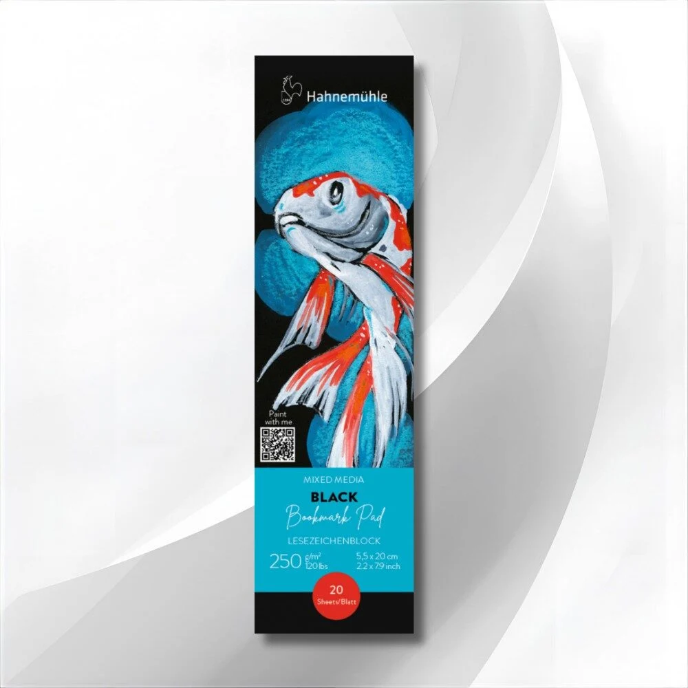 Hahnemühle boekenleggers 250gr mixed media papier - 20 vellen zwart