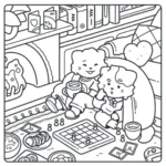 Kleurboek Cute & Cosy Tortelduifjes - Afbeelding 5