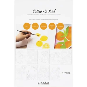 Colour-in Kleurblok 300gr Papier A4 - 20 vellen