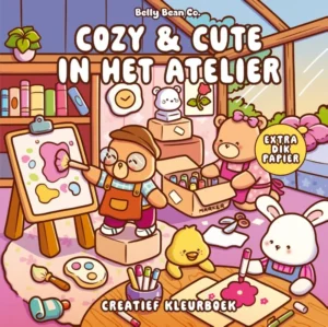 Kleurboek Cozy & cute in het atelier- Belly Bean